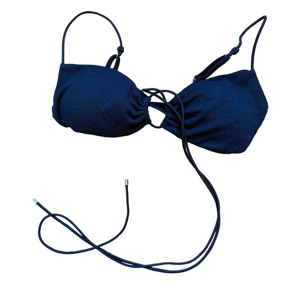 $126 Vix by Paula Hermanny Kate Black Bikini Top - D - Picture 5 of 7